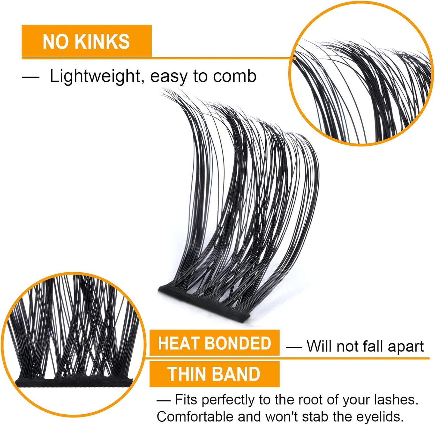 Lash Clusters B05 D Curl 14Mm 72 Clusters Lashes B&Q LASH Eyelash Clusters C D Curl Individual Lashes Volume DIY Lash Extensions at Home (B05,D-14Mm)