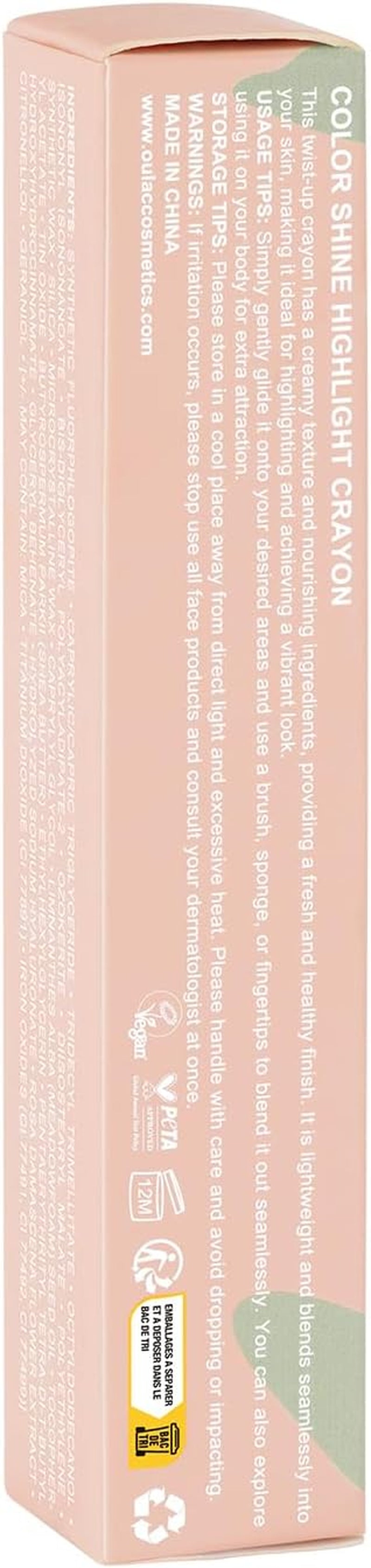 Face Highlighter Stick, Multi-Use Cream Highlighter Makeup Stick, Face Highlighters & Luminizers, No Caking or Dragging, Metallic Finish, Vegan & Cruelty-Free, H2 Butter