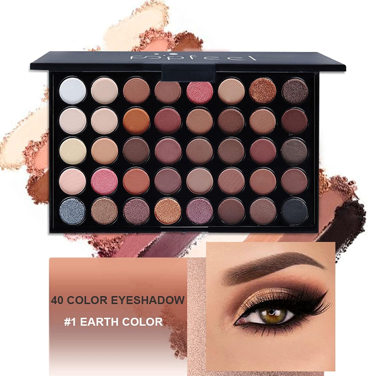 All-In-One Holiday Makeup Gift Set | Makeup Kit for Women Full Kit Cosmetic Essential Starter Bundle Include Eyeshadow Palette Lipstick Blush Foundation Concealer Face Powder Lipgloss Brush