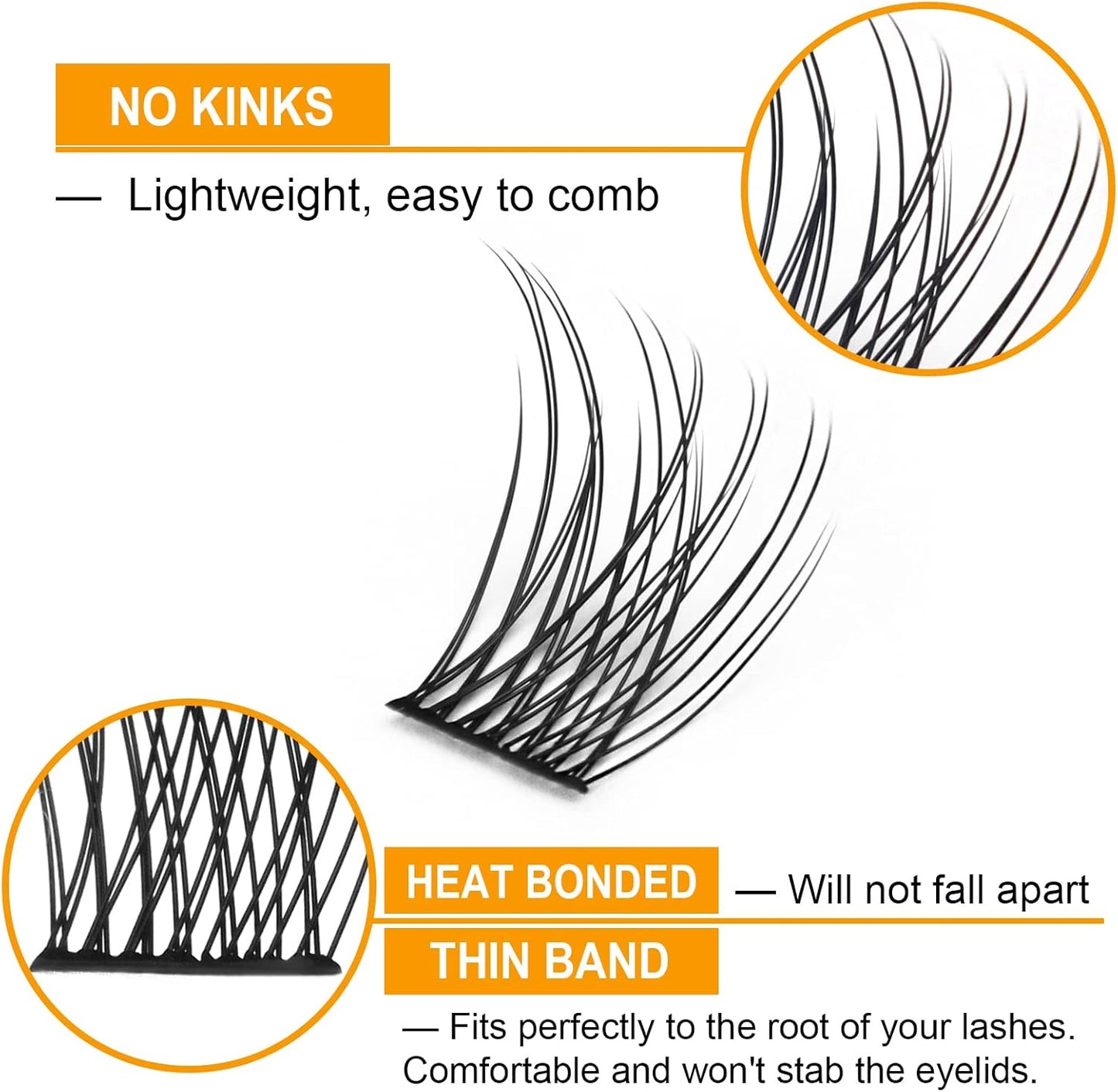 Lash Clusters B01 D Curl 12Mm 72 Clusters Lashes B&Q LASH Eyelash Clusters C D Curl Individual Lashes Volume DIY Lash Extensions at Home (B01,D-12Mm)