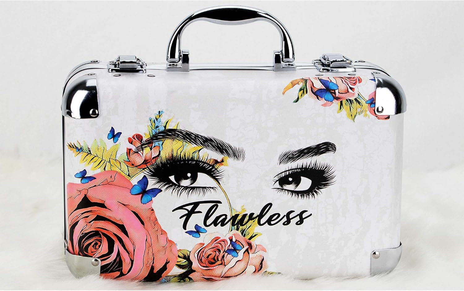 61Pcs Makeup Gift Set with Extendable Trays and Mirror - Vmk1506, Flawless 2 Pounds