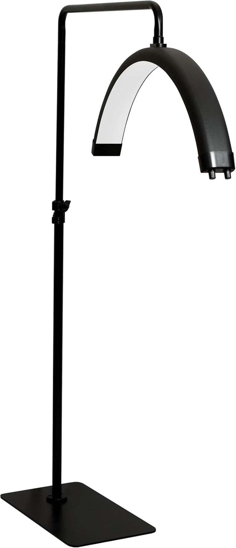 Supreme LED Half Moon Lash Light for Facial, Lash Extension, Aesthetician and Tattoo Artists, Dimmable, Adjustable Color Temperature, Adjustable Height, 1600 Lumens, 40W, 2700K-5600K (Black)