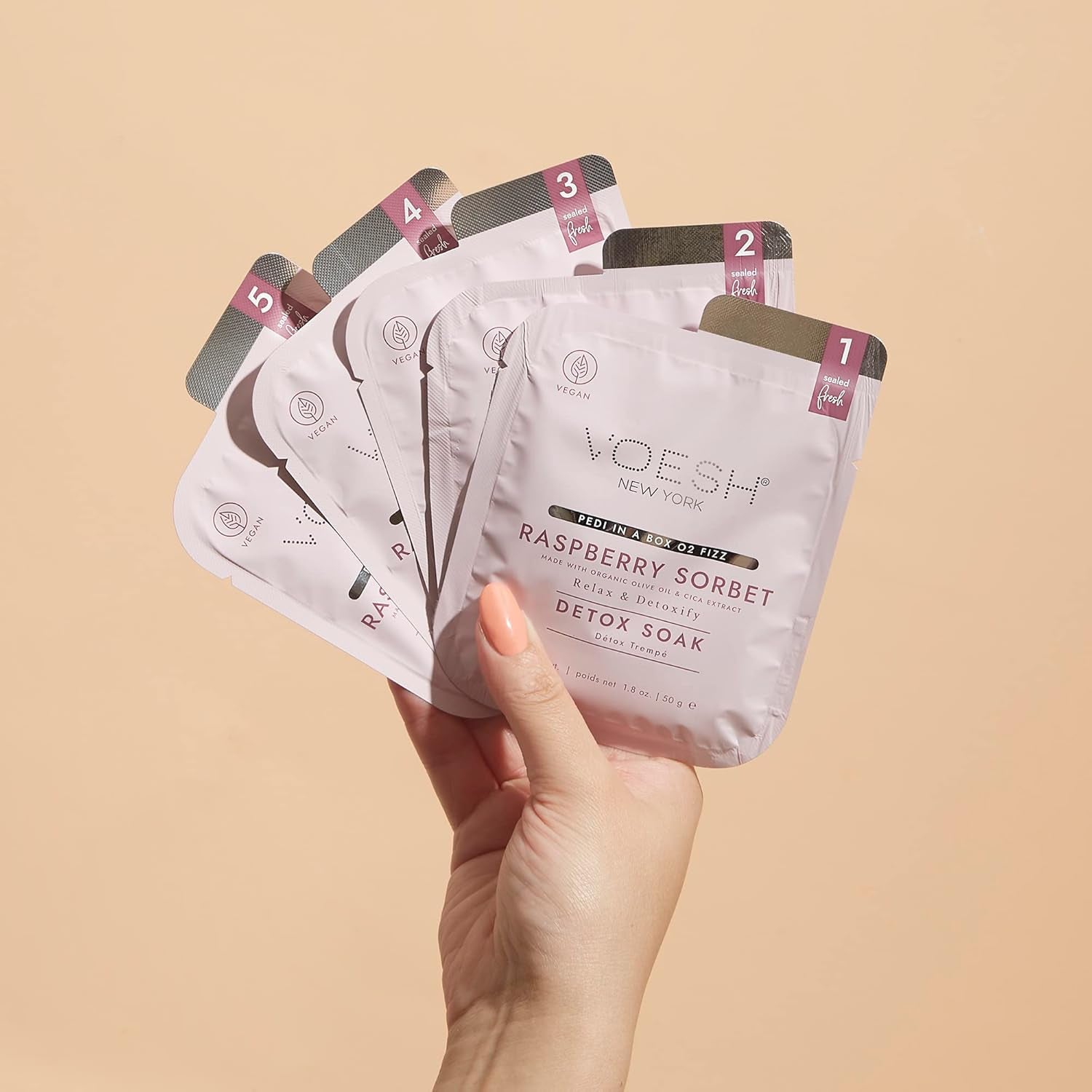 Pedi in a Box O2 Fizz, Variety 3 Pack, Detoxifying Spa Pedicure, DIY Pedi, At-Home Pedi, Pedi in a Box, Spa Foot Treatment, Vegan Beauty, Foot Detox, Pedicure Prep