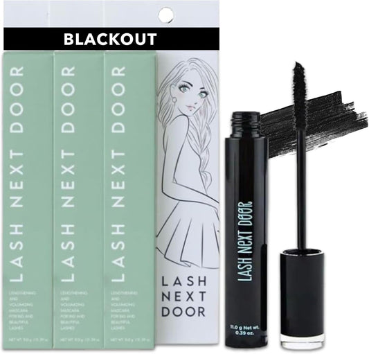 Water Resistant Mascara Black Volume and Length - No Clump Volumizing Mascara for Thickening and Lengthening - Smudge Proof Lashes by Brooklyn and Bailey (3 Pack)