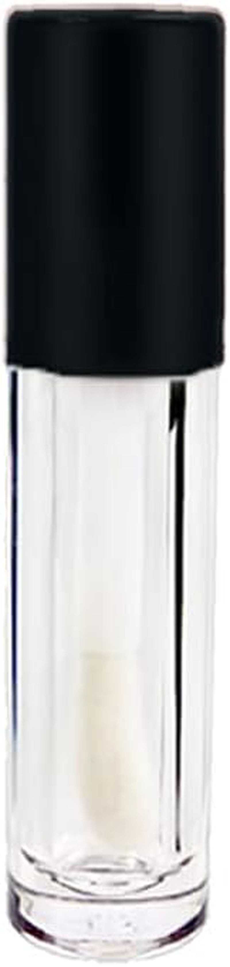 24 Pcs 5Ml Empty Big Brush Lip Gloss Tube with Stopper, Big Doe Foot Lipgloss Tubes