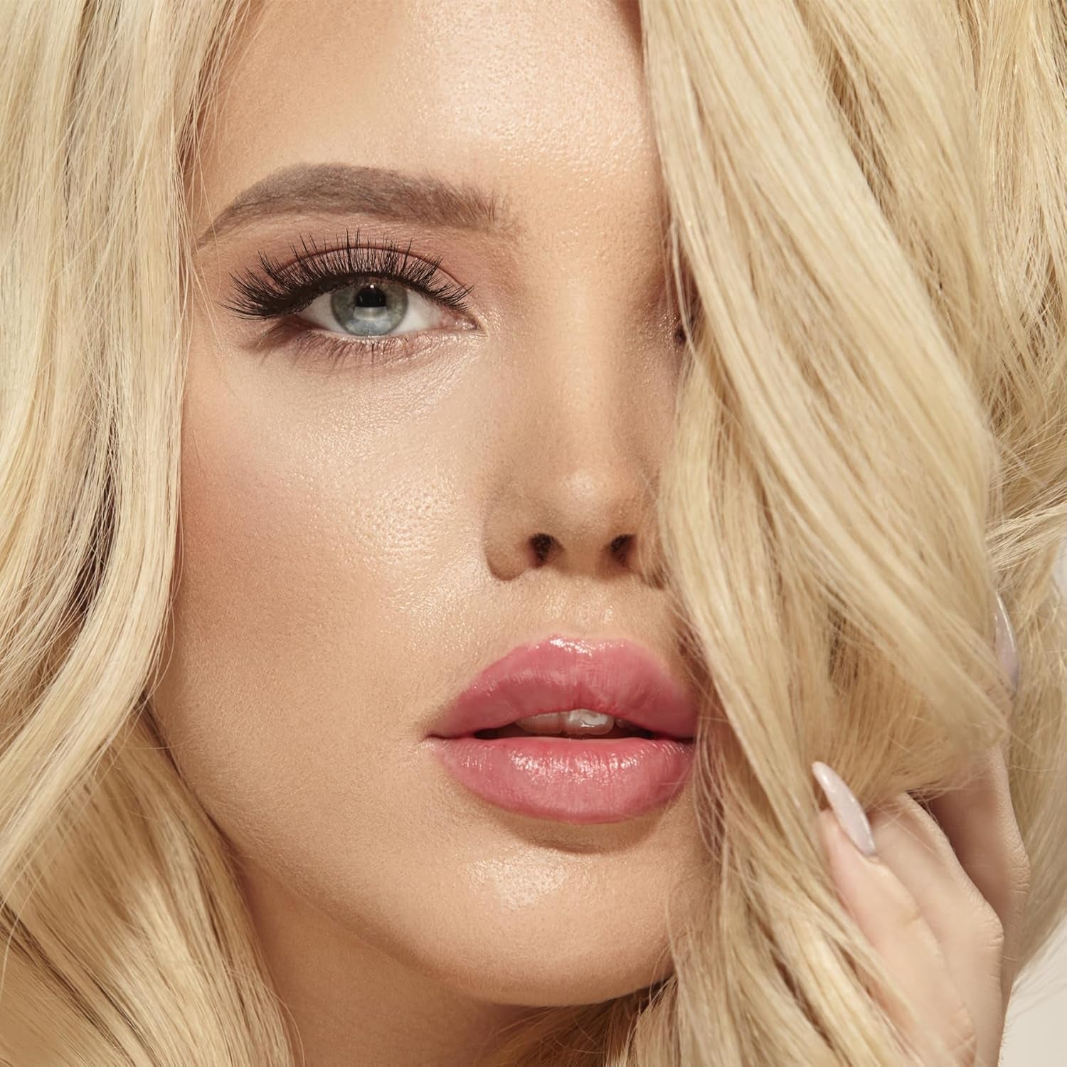 Wispy Lashes False Eyelashes Natural Cat Eye Lashes 12Mm Strip Lashes Withthin Band Siliglli Cat Eyelashes 3D Volume False Lashes C Curl Eyelashes Pack 7 Pair