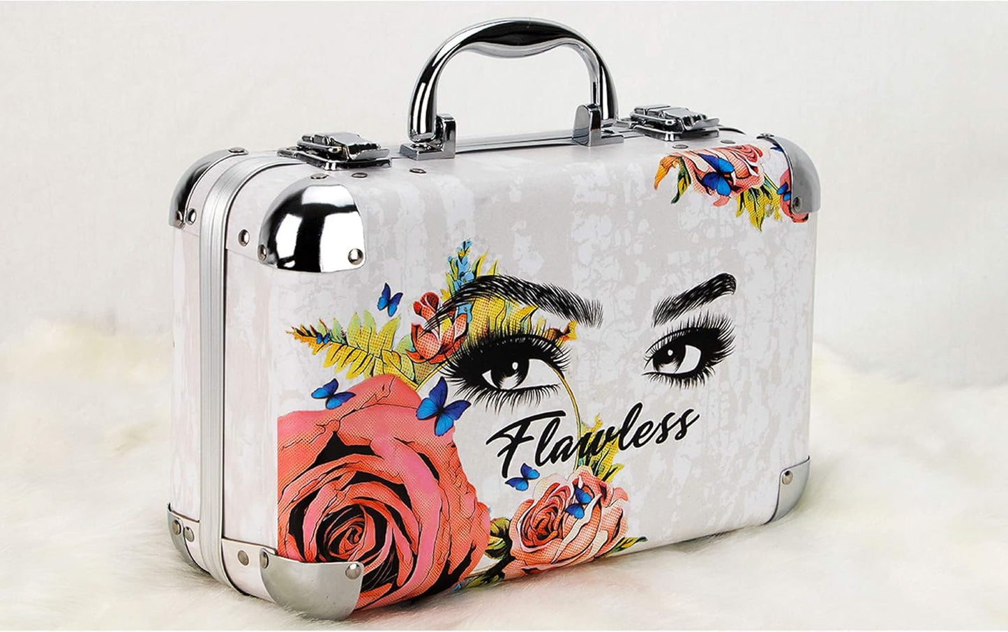 61Pcs Makeup Gift Set with Extendable Trays and Mirror - Vmk1506, Flawless 2 Pounds