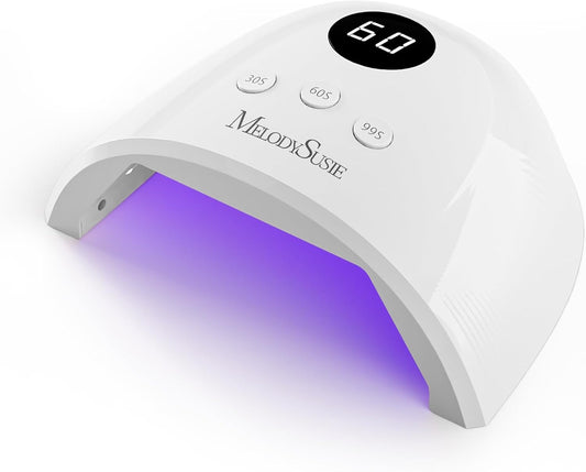 UV Nail Lamp, Plus30F UV Light for Gel Nails LED Nail Dryer with 3 Timer, Smart Sensor, LCD Display Fast Curing Gel Nail Polish Nail Art Tools Manicure Accessories (White)