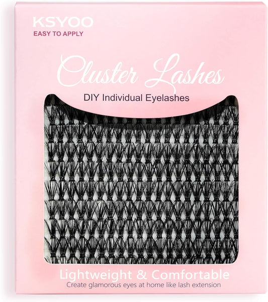 280Pcs Lash Clusters (1 Pack) 40D,Cluster Lashes for DIY Eyelash Extension,Individual Lashes (40D 14Mm)