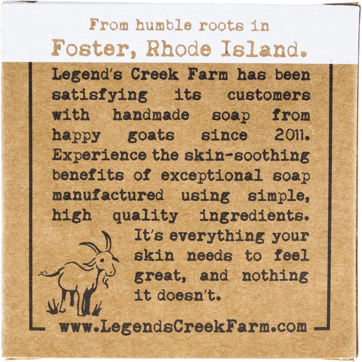 Unscented Goat Milk Soap - 5 Oz Bar - Great for Sensitive Skin - Certified Cruelty Free