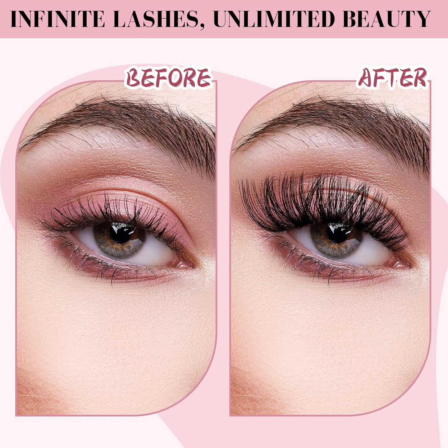 192 Pcs Lash Clusters 2 Styles Mixed Cluster Lashes DIY Eyelash Extensions Eyelash Cluster Extension DIY Individual Lashes Super Thin Band Soft and Easy to Wear (Flawless+Fabulous,C-Mix)