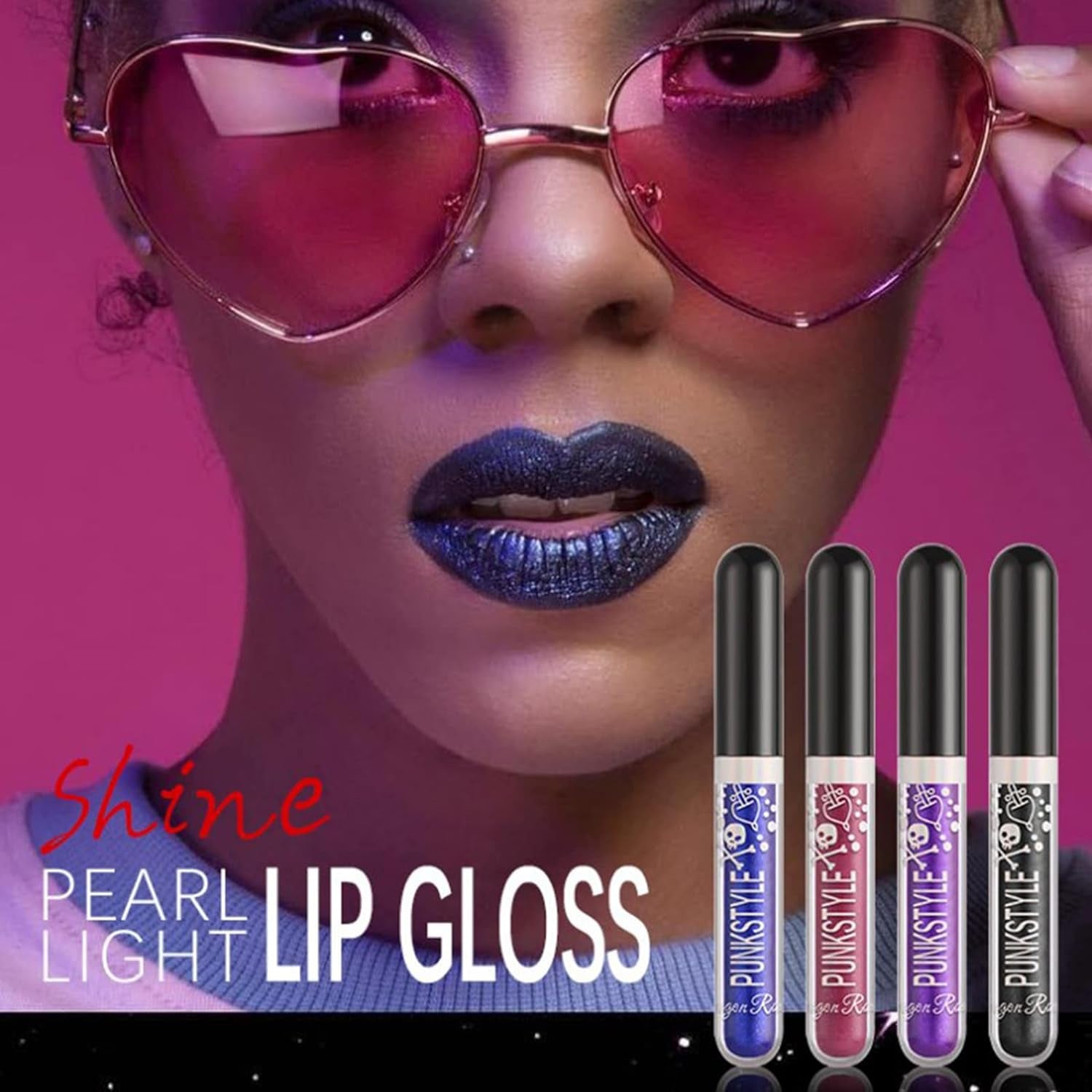 12 Colors Lipstick Set Metallic Sparkly Lipgloss,Diamond Shining Liquid Lipstick for Party, Masquerade, Cosplay, Christmas,Halloween