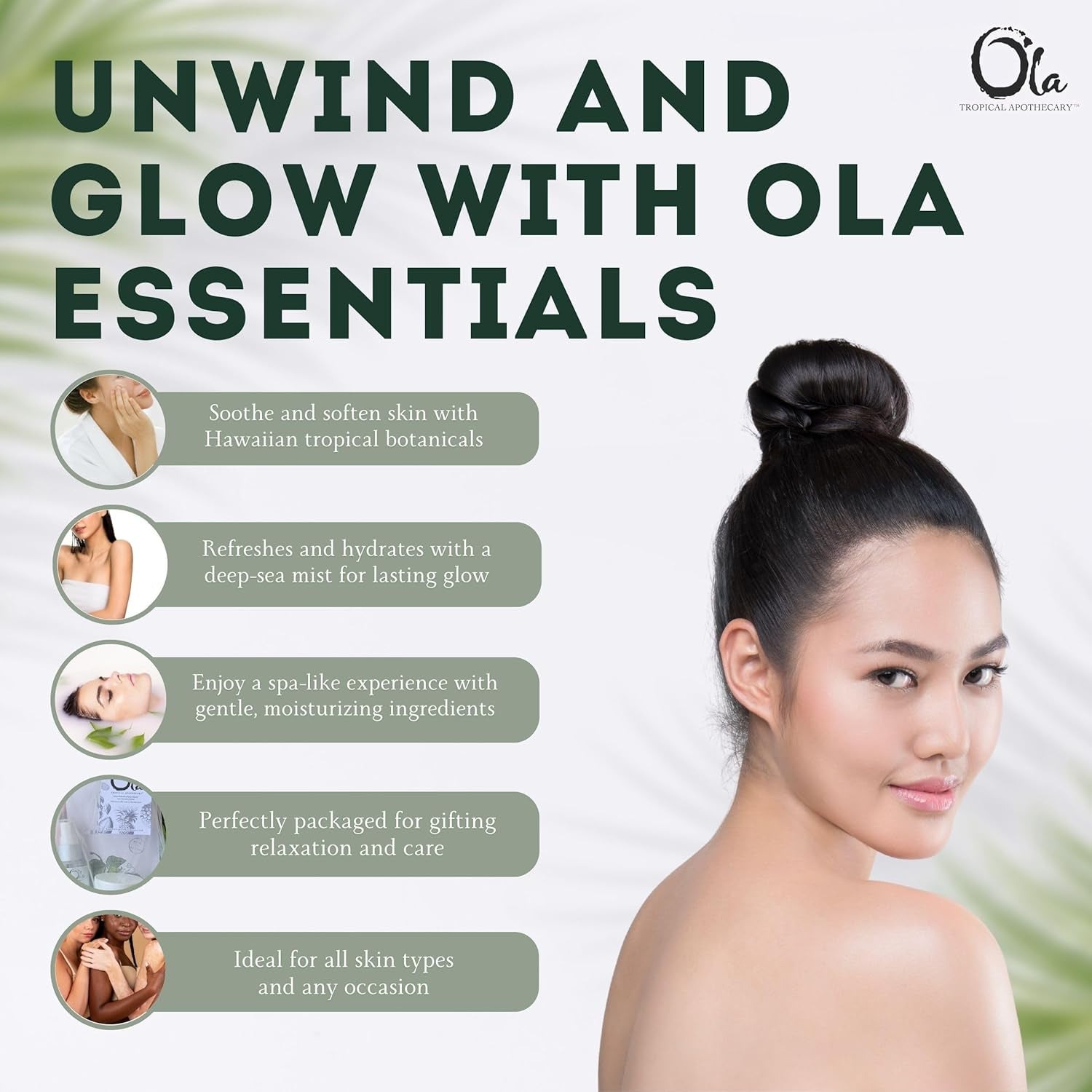 Ola  Coconut Gift Set - Body Butter, Deep Sea Mist, and Bath Ritual