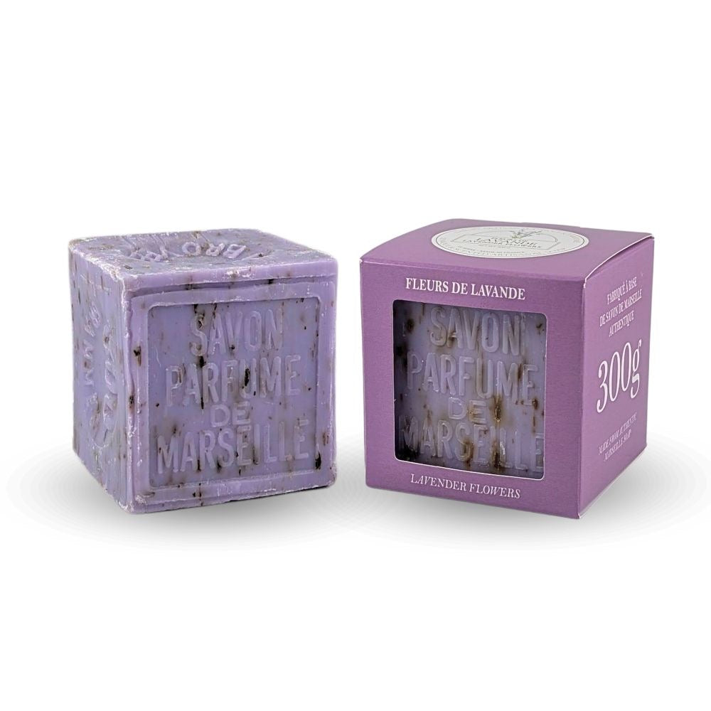 Crushed Lavender Flower Bar Soap Cube