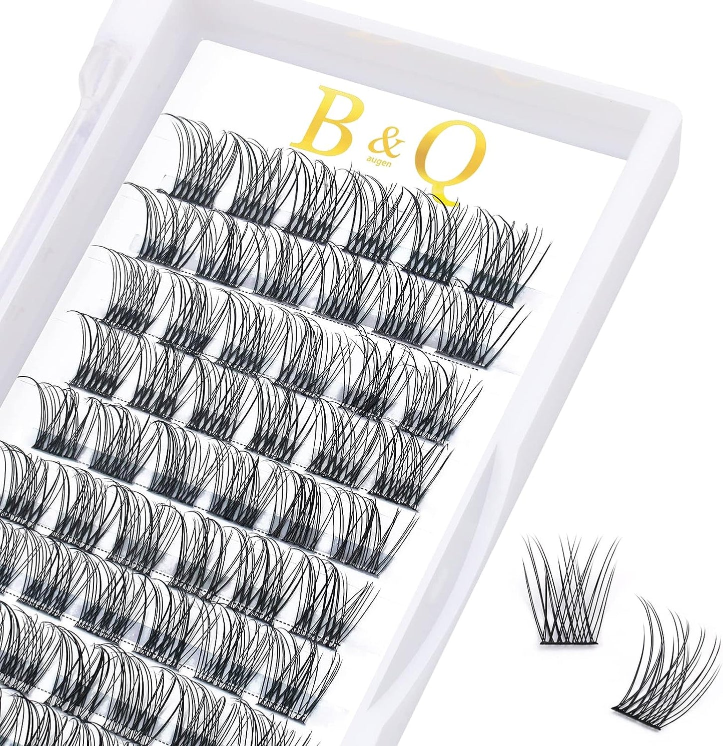 Lash Clusters B01 D Curl 12Mm 72 Clusters Lashes B&Q LASH Eyelash Clusters C D Curl Individual Lashes Volume DIY Lash Extensions at Home (B01,D-12Mm)