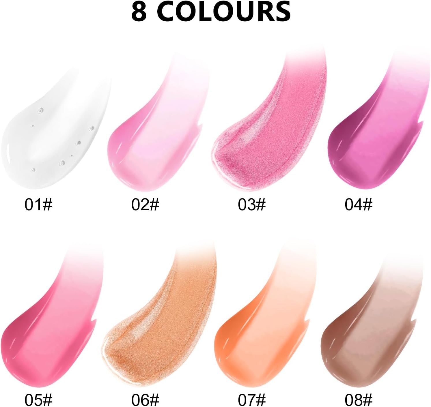 Non-Sticky Lip Oil-6Pcs, Plumper Lip Gloss Set, Fruit Flavoured Hydrating Lip Gloss, Dry Lips Treatment for High Shine Finish