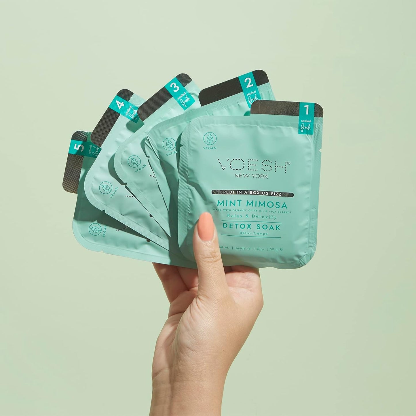 Pedi in a Box O2 Fizz, Variety 3 Pack, Detoxifying Spa Pedicure, DIY Pedi, At-Home Pedi, Pedi in a Box, Spa Foot Treatment, Vegan Beauty, Foot Detox, Pedicure Prep