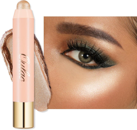 Face Highlighter Stick, Multi-Use Cream Highlighter Makeup Stick, Face Highlighters & Luminizers, No Caking or Dragging, Metallic Finish, Vegan & Cruelty-Free, H2 Butter