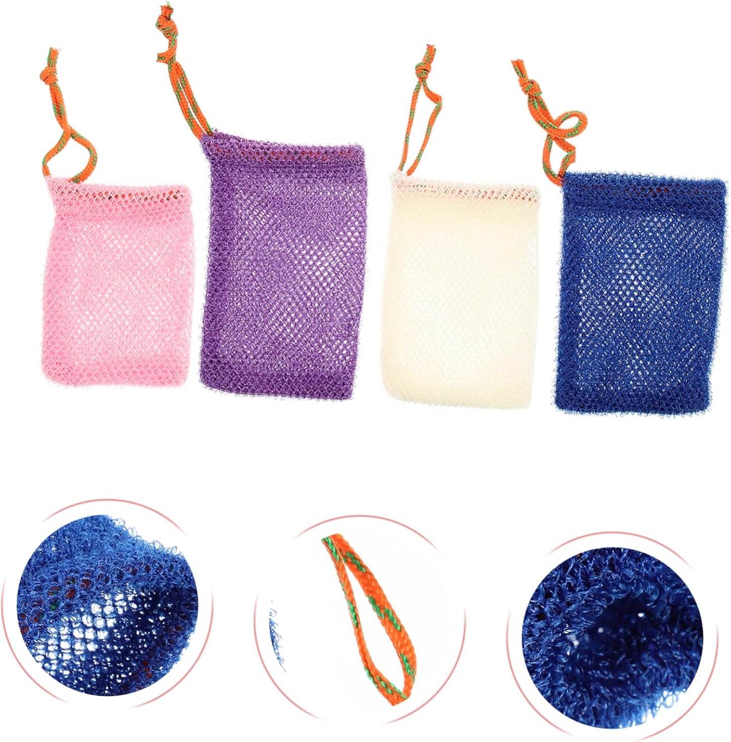 Sets Stylish Drawstring Soap Suction Soap Holder Maker for Handmade Comfortable Touch Bathing Supply Pcs