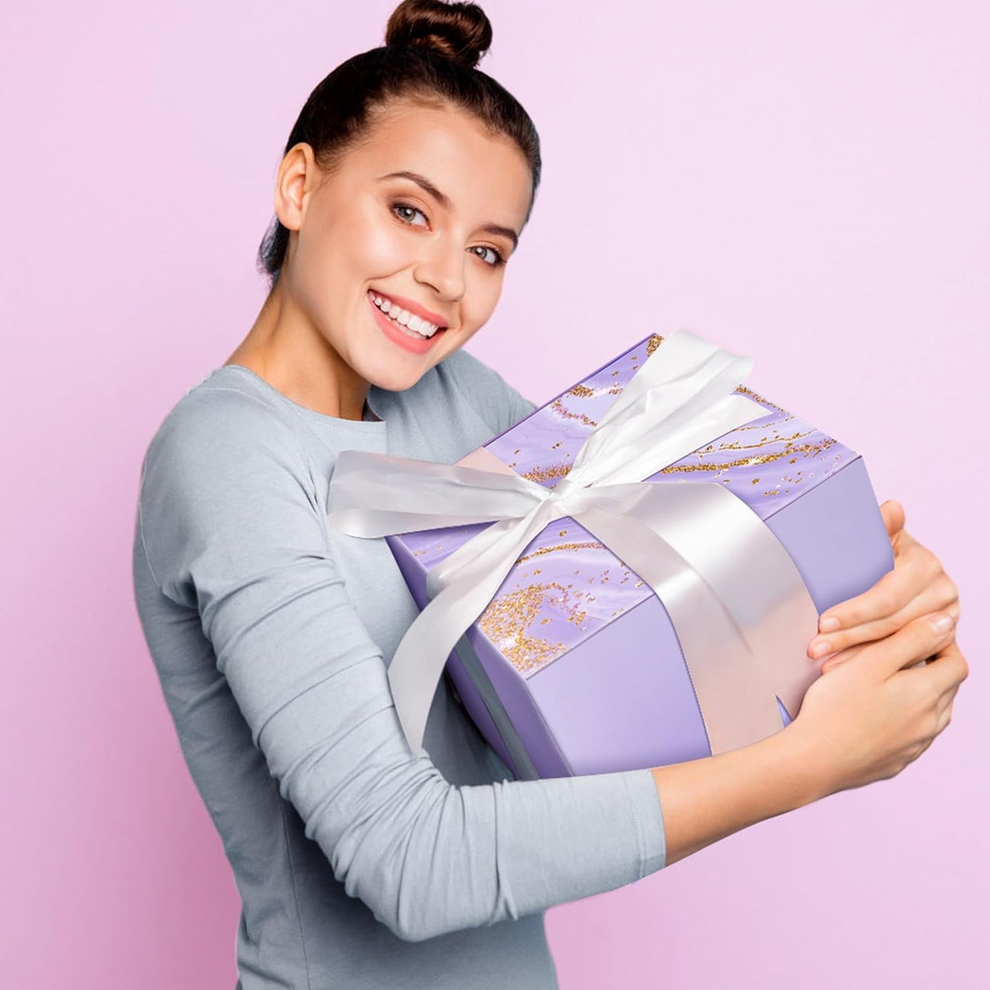 Birthday Gifts for Women, Self Care Get Well Soon Gifts, Lavender Relaxing Spa Gift Basket Care Package W Blanket, Valentines Mothers Day Christmas Gifts for Mom Grandma Wife Girlfriend Friends Sister