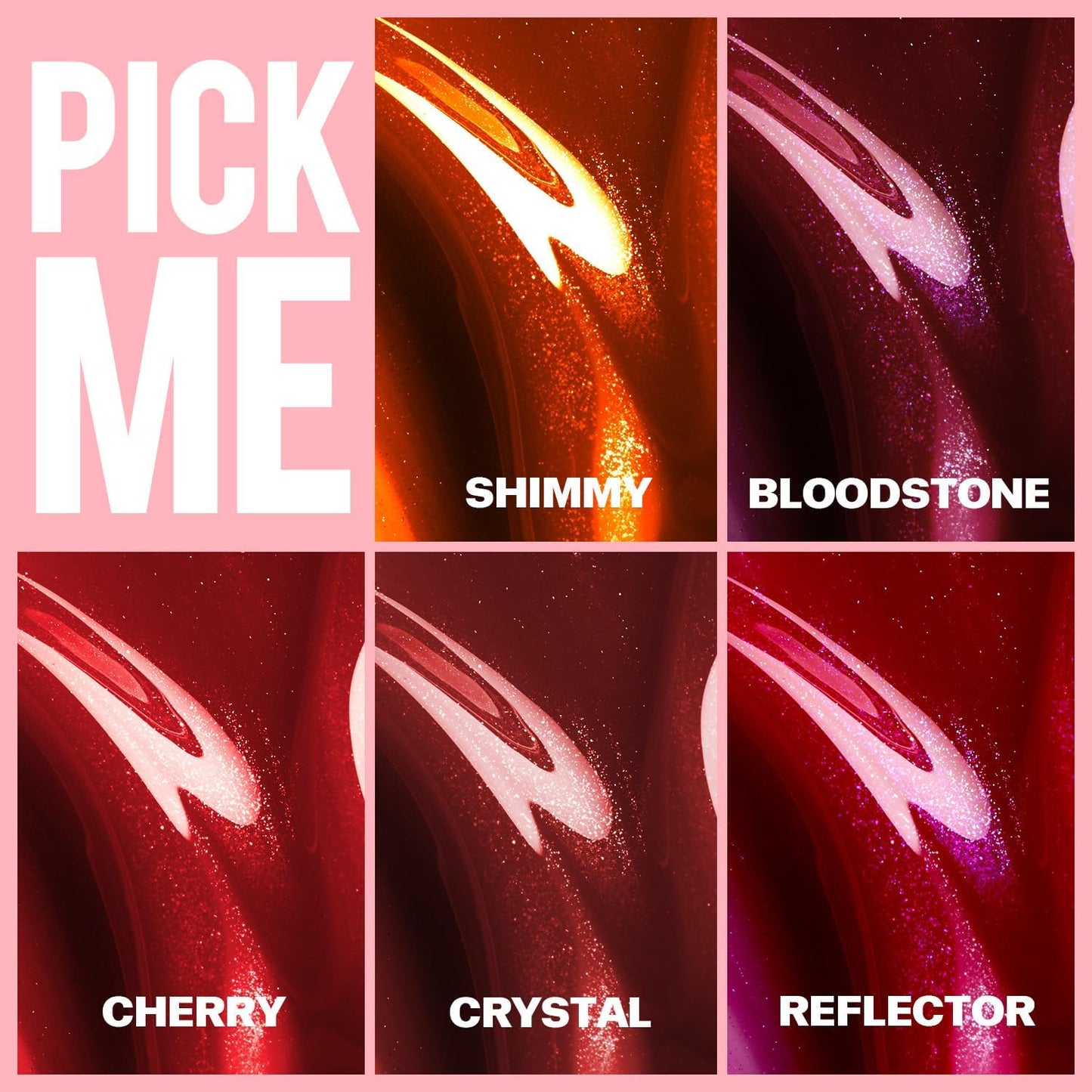Lipgloss Glitter, Lipgloss Glossy Liquid Lipstick, Glossy Lipgloss Shimmering Finish on the Lips.5Ml (Shimmy)