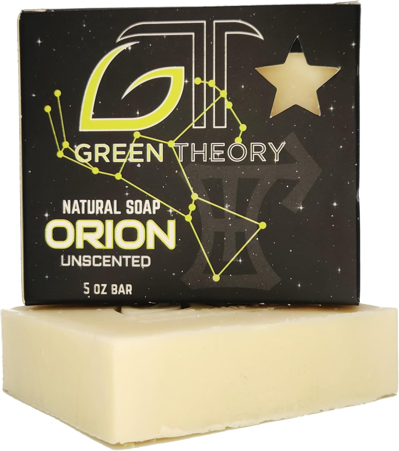 Orion Unscented Natural Soap by Green Theory - Cold Processed with Natural Oils and Zinc Oxide - Hunting - Made in USA (One 5 Ounce Bar)