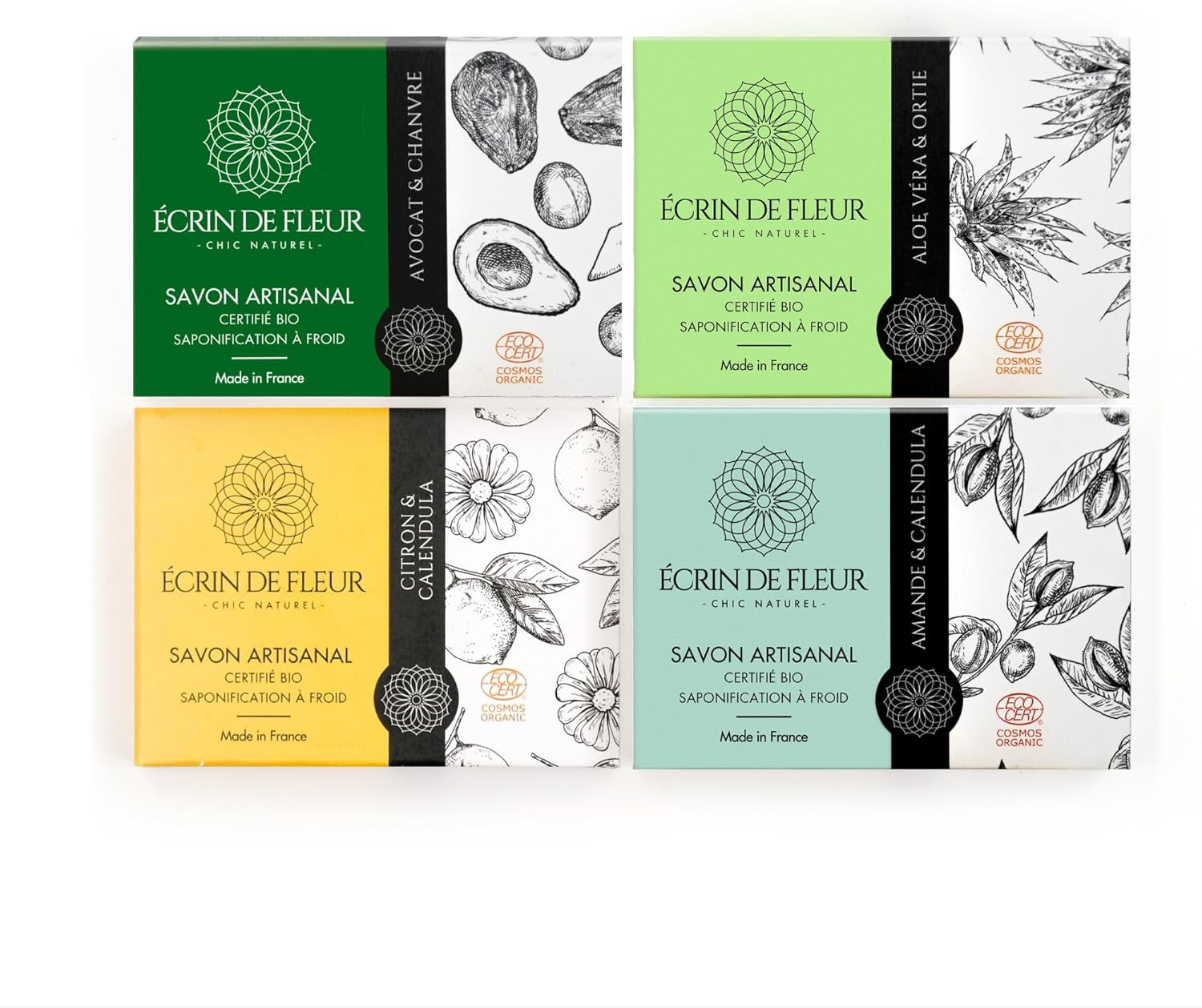 - Certified Organic Soap 4-Pack (4-Piece Soap Collection - Code 147)