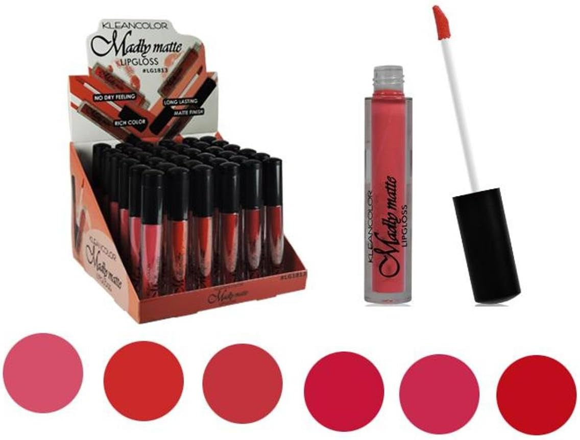 Set of 6 Colors Madly MATTE Lipgloss Bold & Vivid Color Matte Lipgloss Set #3