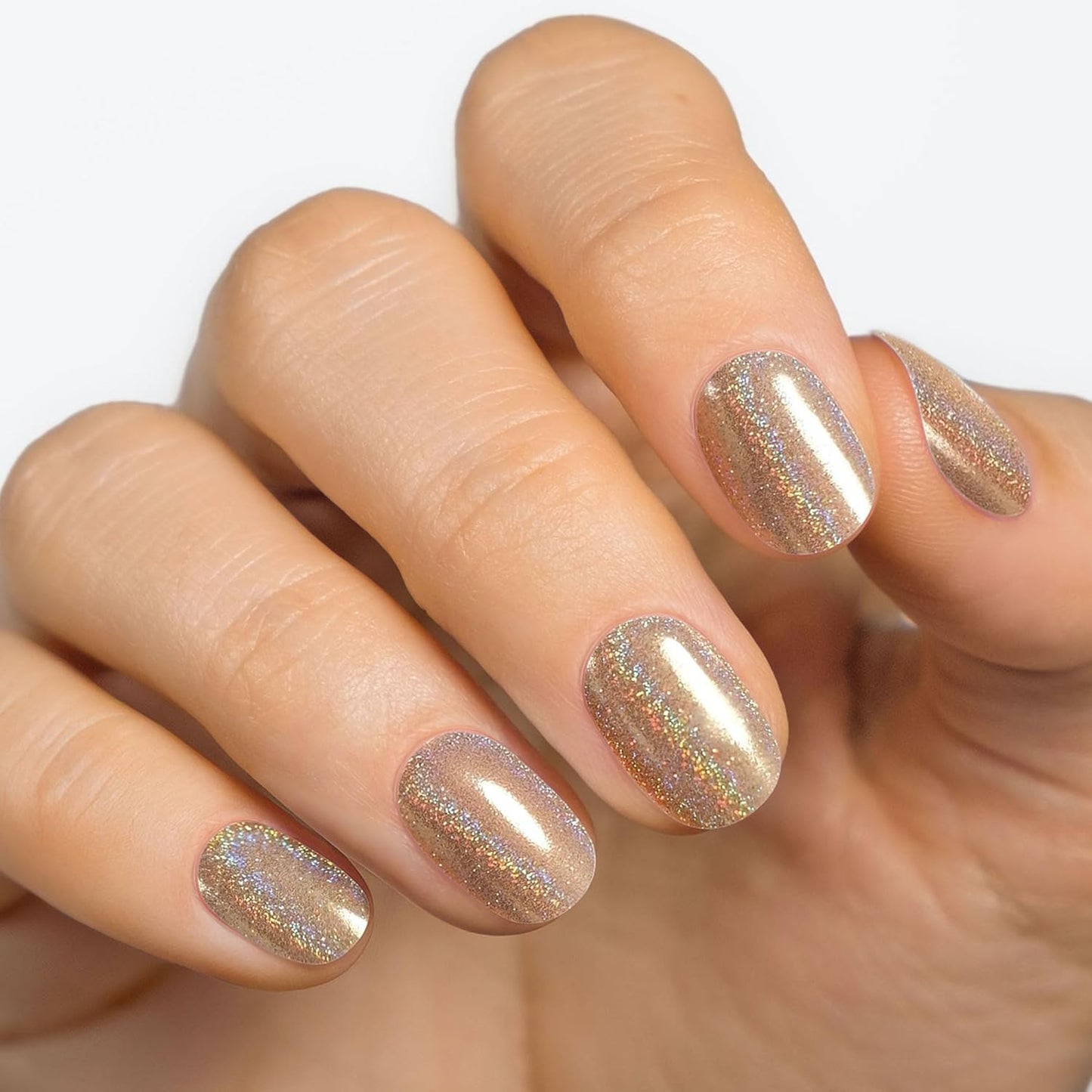 Semi Cured Gel Nail Strips - 20 Pcs. Gel Nail Wraps for Salon-Quality Manicure - Works with Any UV Lamp - Easy to Apply, Trim, & Remove Nails Stickers