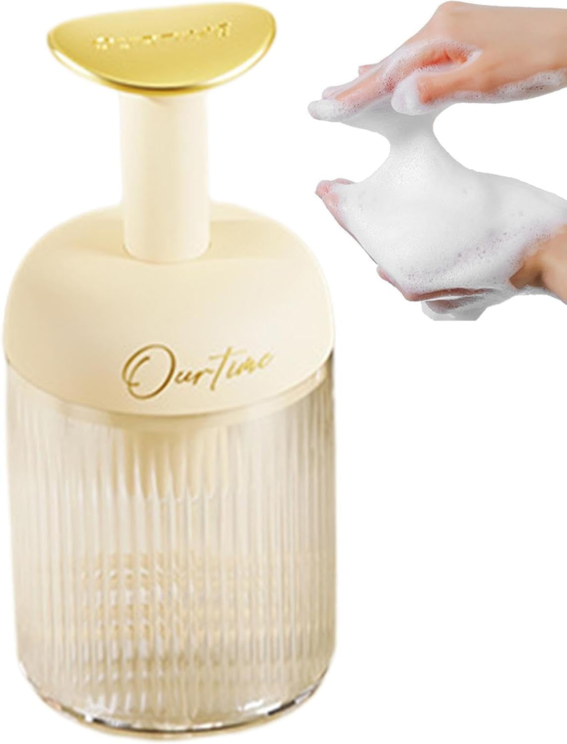 Foaming Soap - Transparent Foam Hand Soap | Decorative Pump Foaming Hand Soap, Foaming Bottle for Liquid Soap, Shampoo, Wash