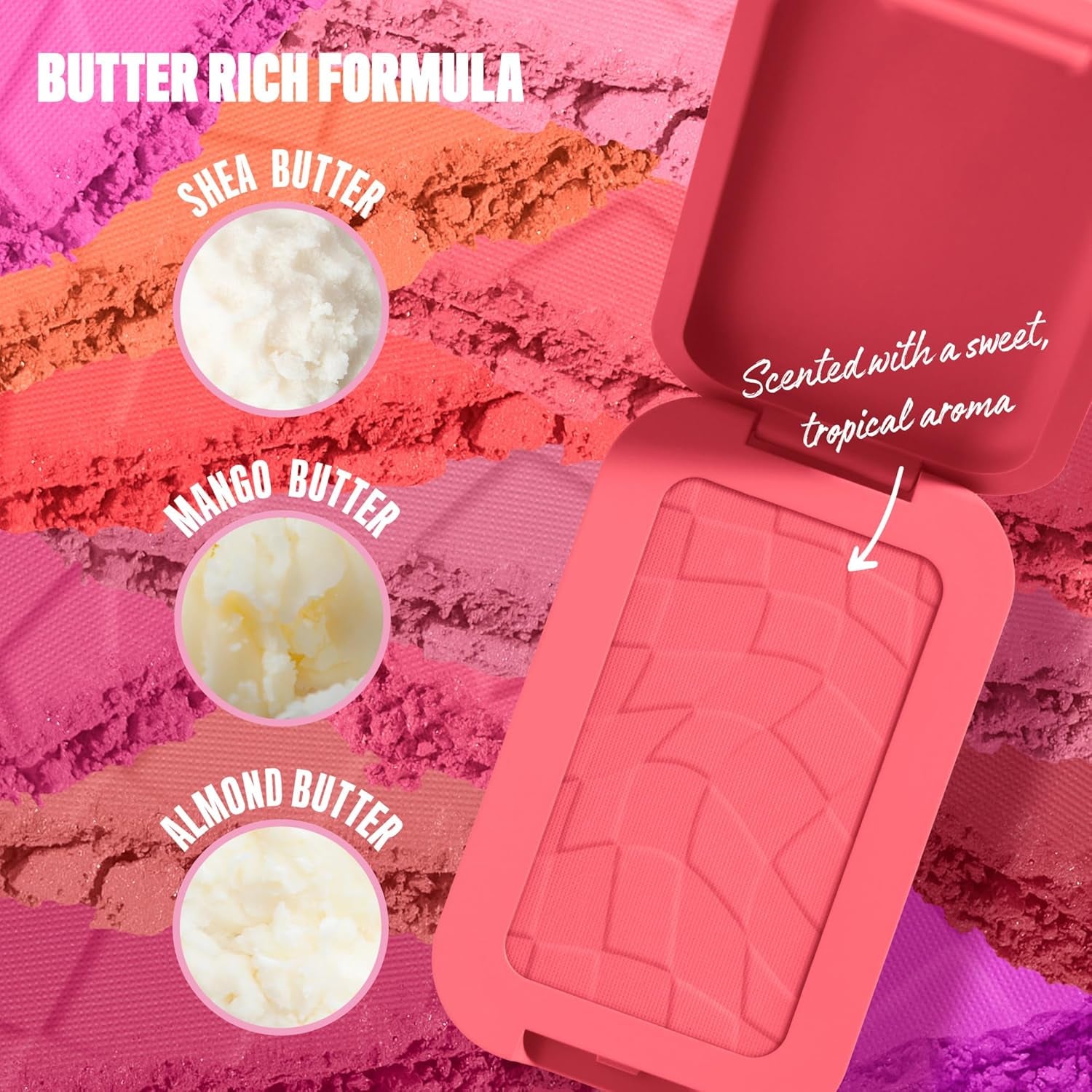 Buttermelt Blush, Buttery Soft Powder Blush, up to 12 H Wear, Fade & Transfer Resistant, with Mango, Almond & Shea Butters, Shade: U Know Butta