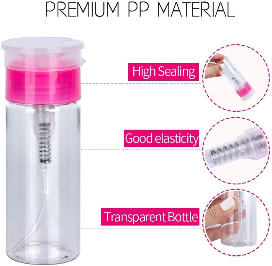 1200Pcs Lint Free Nail Wipes Pads with Plastic Bottle, 1Pcs 100Ml Gel Polish Remover Pump Dispenser and 1 Packs Gel Acrylic Polish Remover Cleaner Cotton Pads, UV Gel Soak off Clean Wipe