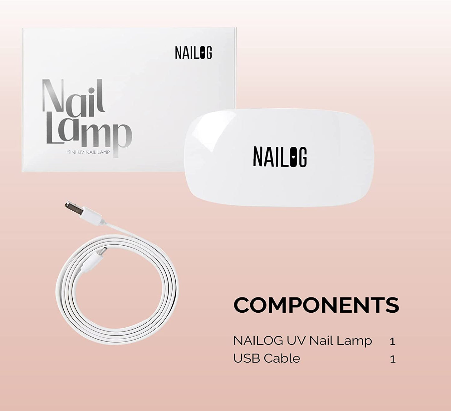 Mini 6W UV LED Nail Lamp (With USB Cable /1 Pair of UV Protection Glove) for Curing, Mouse Shape Pocket-Size, 45/60S Time Setting, Suitable for Gel Nail Polish and Semi-Cured Nail Strips