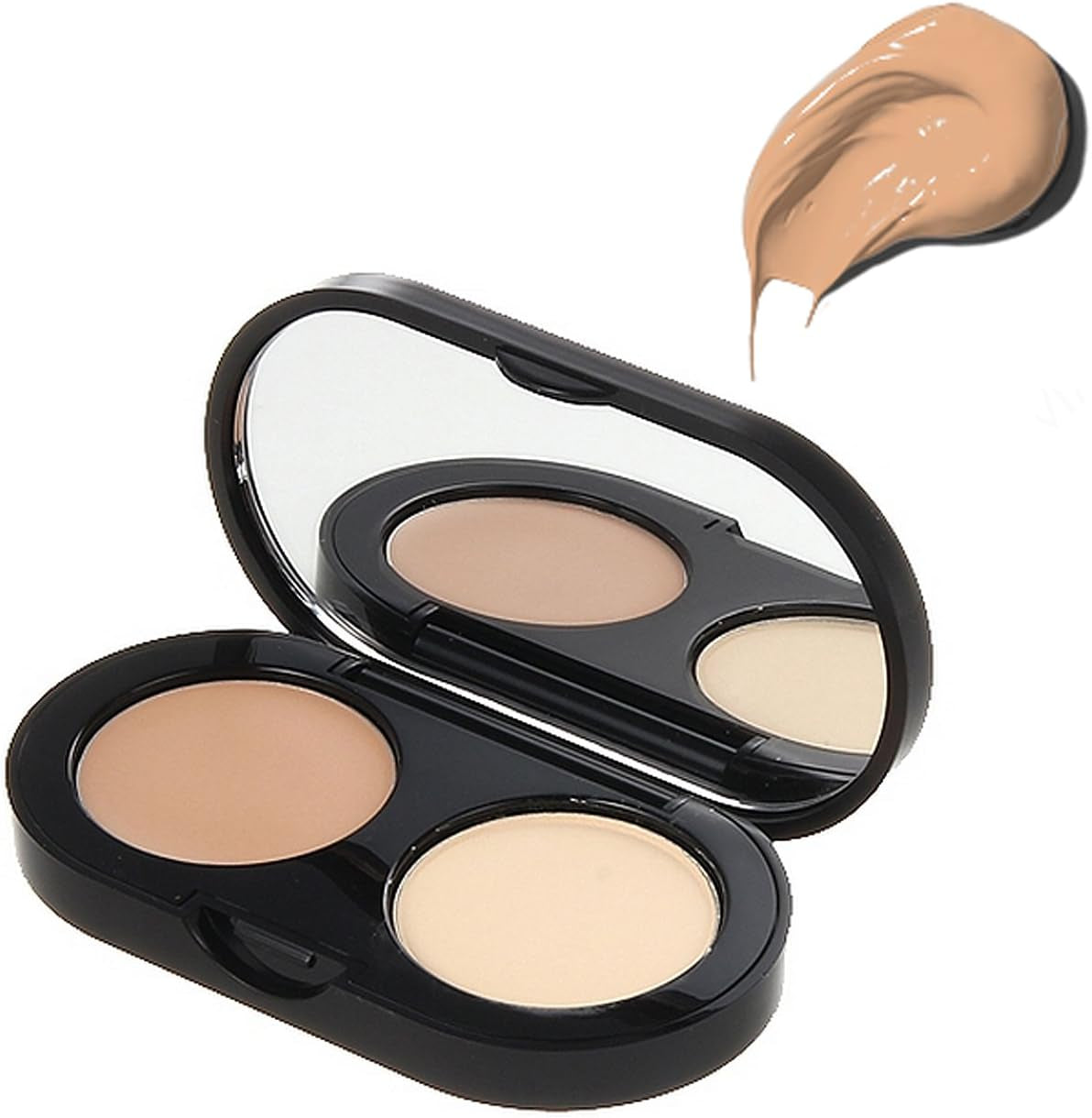New Creamy Concealer Kit - Natural Creamy Concealer + Pale Yellow Sheer Finish Pressed Powder, 0.11 Oz