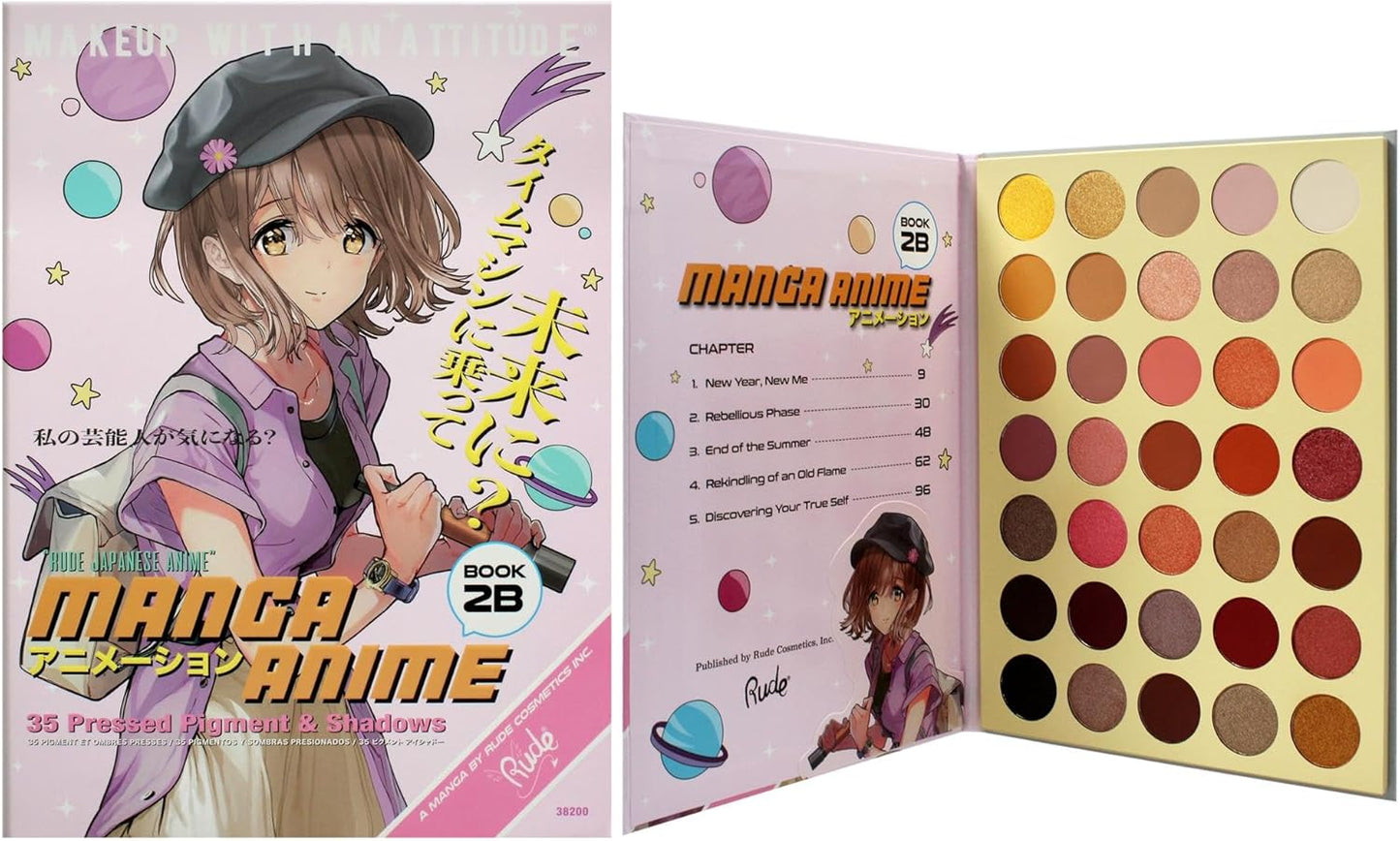 Cosmetics Manga Anime 35 Pressed Pigment and Shadow Book 2B Eye Shadow Women 1.34 Oz