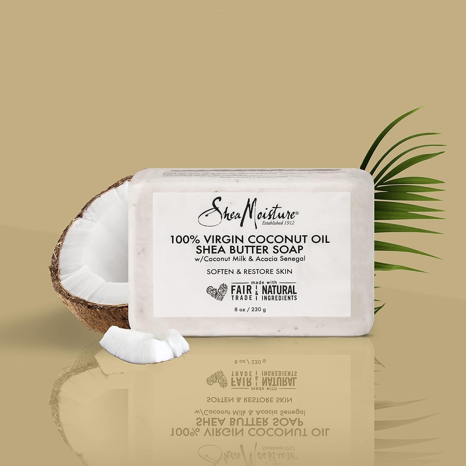 Sheamoisture 100% Virgin Coconut Oil Shea Butter Soap 8 Ounce (Pack of 2)