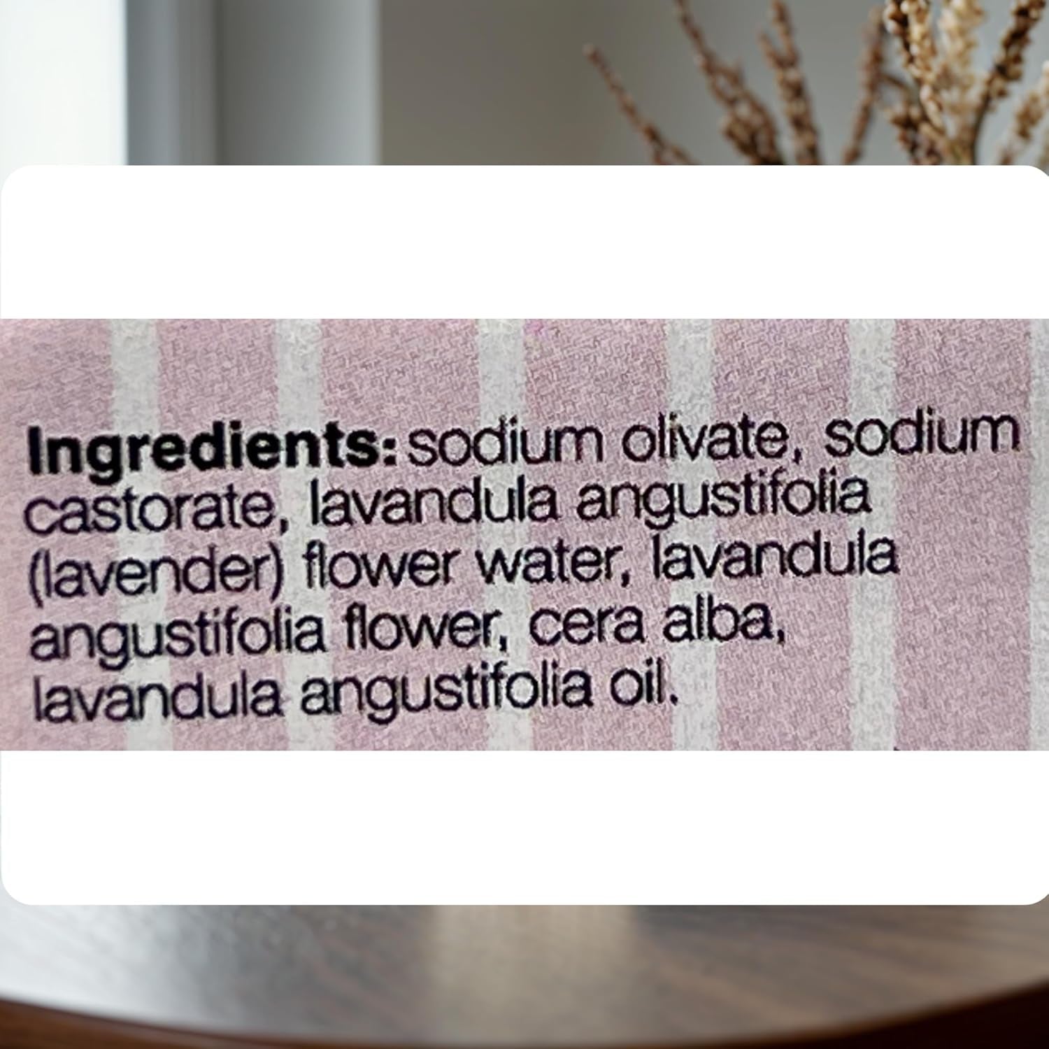 Lavender Castile Soap Bar 3.5 Oz: Handcrafted Pure Castile Soap Infused with Lavender Essential Oil, Gentle Exfoliation & Nourishment