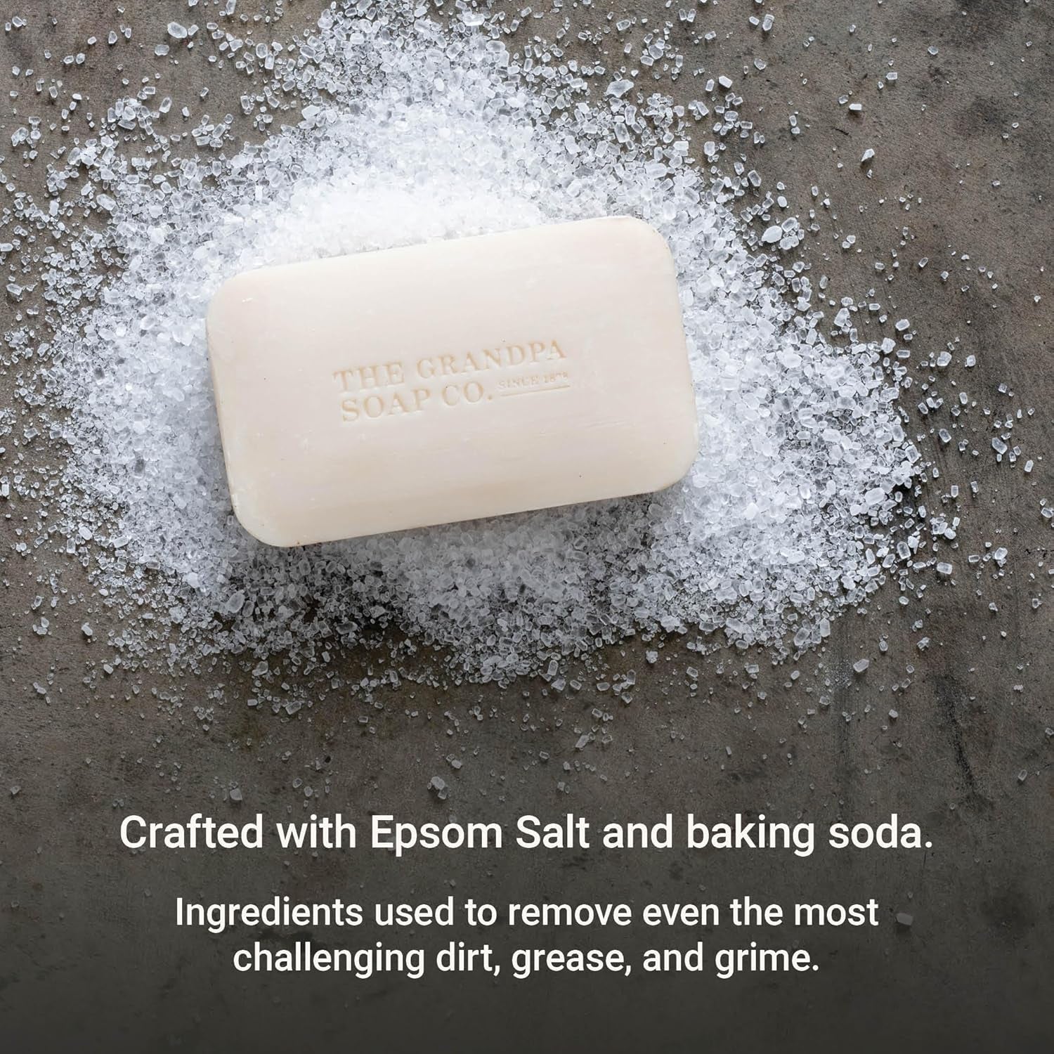 Grandpa Brands Co. - Epsom Salt and Baking Soda Bar Soap - 4.25 Oz (3-Pack)