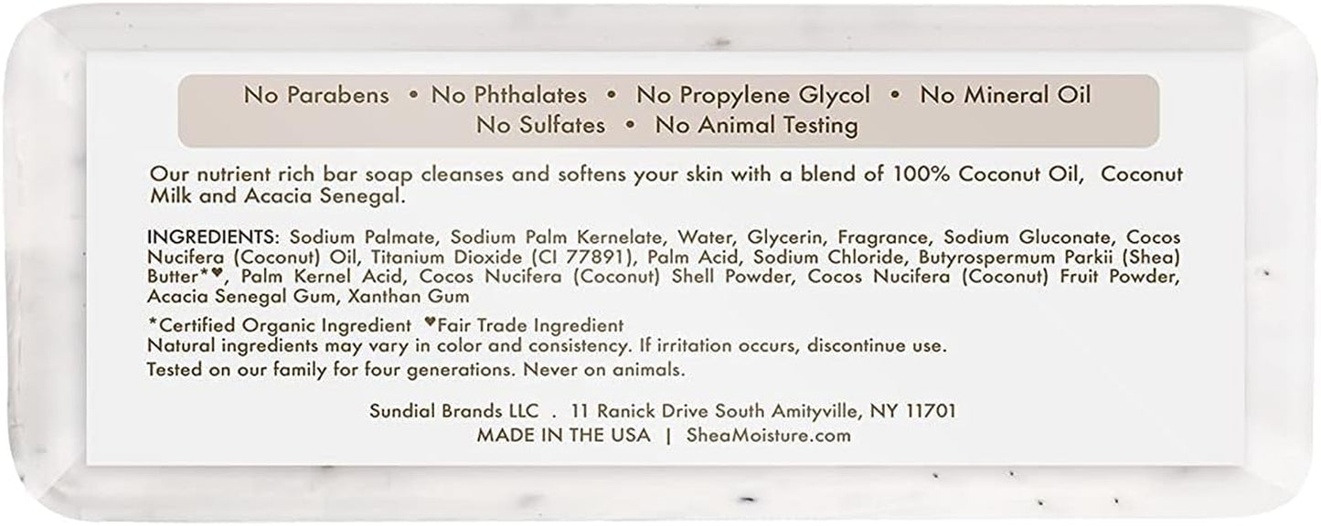 Sheamoisture 100% Virgin Coconut Oil Shea Butter Soap 8 Ounce (Pack of 2)