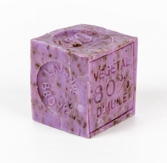 Crushed Lavender Flower Bar Soap Cube