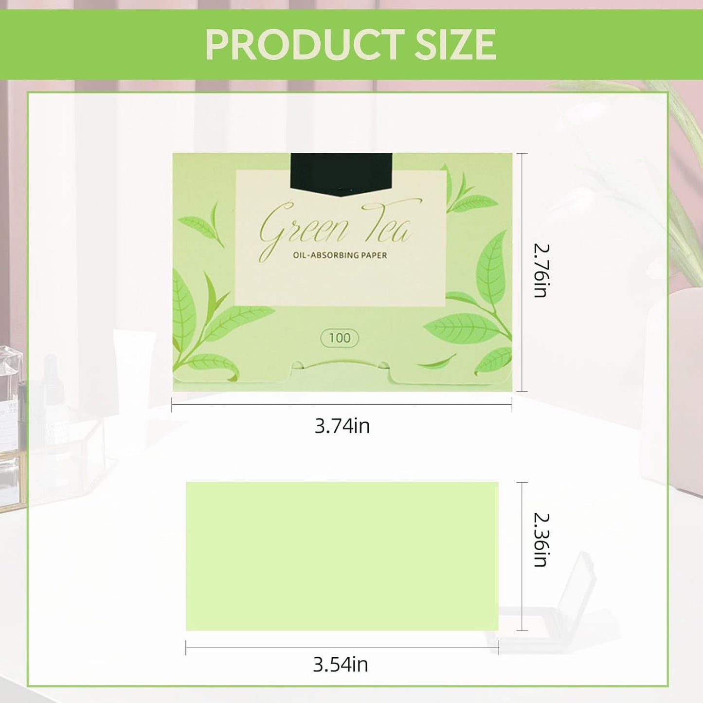 500 Pcs Facial Oil Blotting Paper Facial Skin Care Oil Control Film Oil Absorbing Sheets, Oil Blotting Sheets for Face Blotting Paper Oily Skin Control Film Oil Absorbing Sheets Unisex(5 Colors)