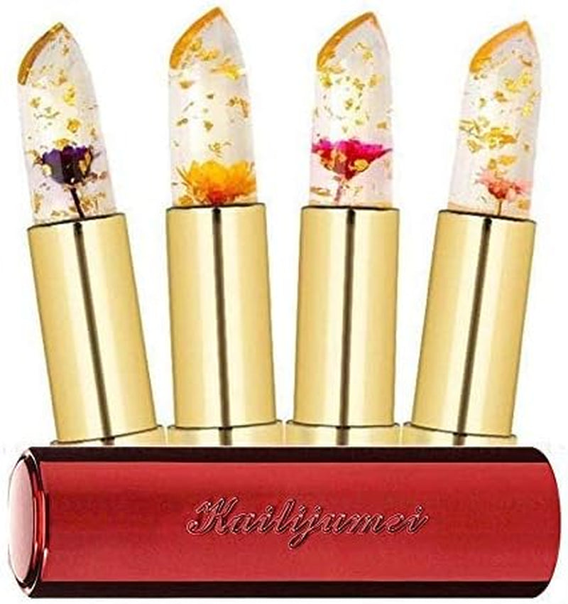 Moisturizer Lipsticks Lips Care Surplus Bright Flower Jelly Lipstick 4G X 4 PCS SET