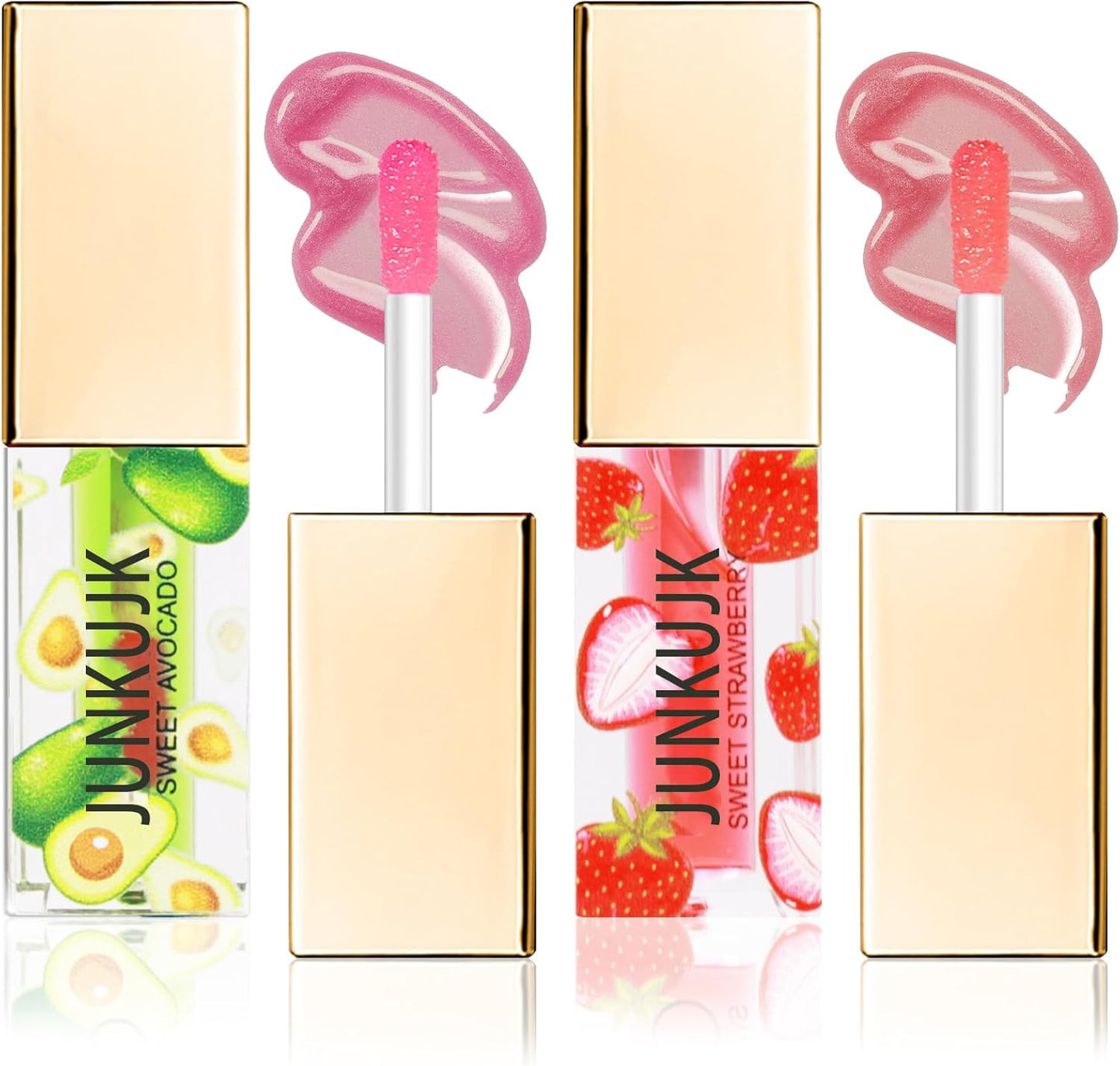 2 Pcs Hydrating Plumping Lip Gloss Oil,Moisturizing Magic Color Changing Lip Gloss Set Long Lasting Hydrating Lip Glow Oil,No-Sticky Tinted Lip Tint Stain Lipgloss Set Lip Makeup