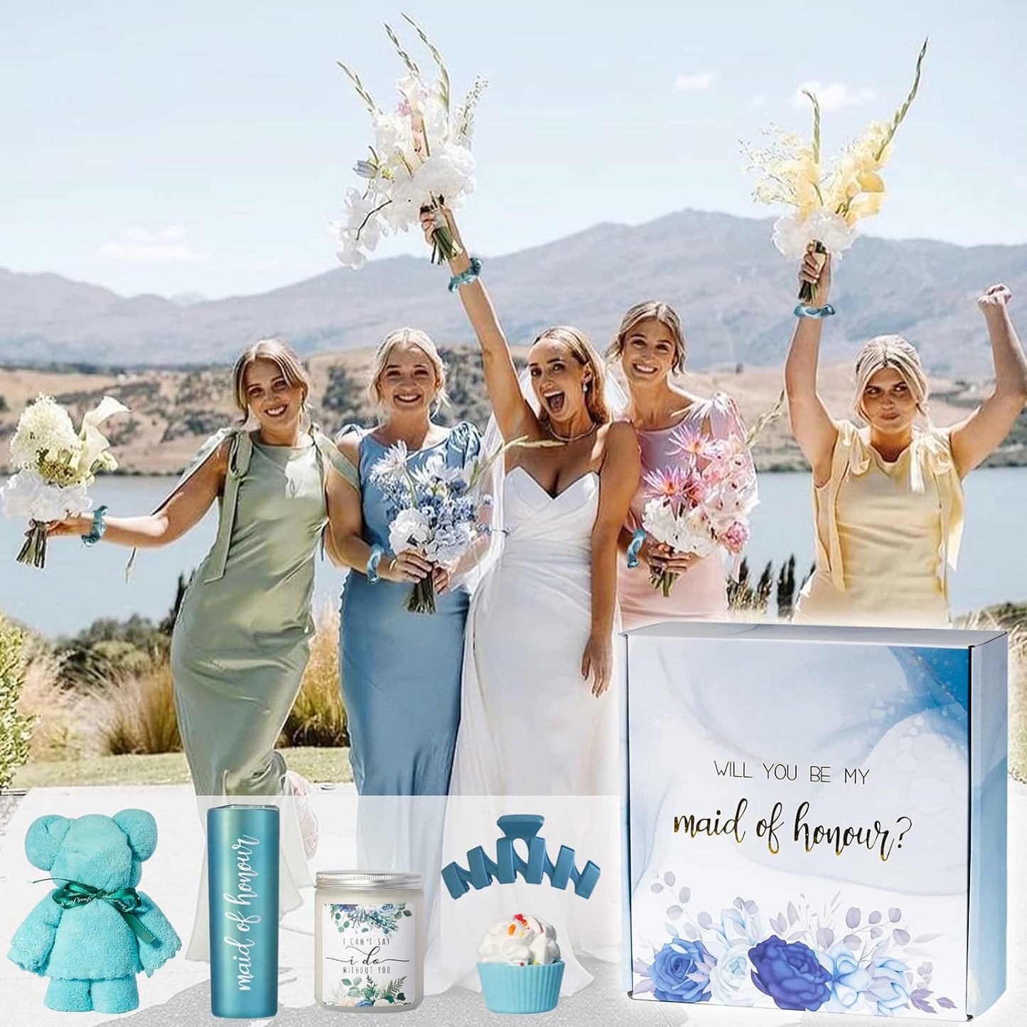 Maid of Honor Proposal Gifts,Will You Be My Maid of Honor Gifts Box,Maid of Honor Proposal Box for Engagement Wedding Gifts,Maid of Honor Proposal Gifts Bridal Bachelorette Party Gifts