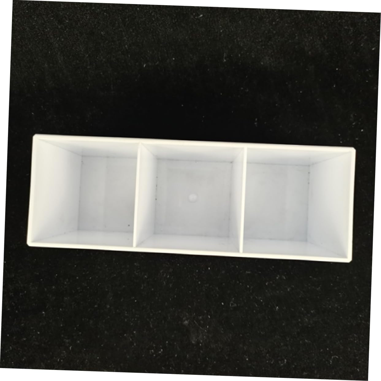 Office Desktop Storage Box Makeup Brush Case 3 Compartments Cosmetics Brush Organizer Sundries