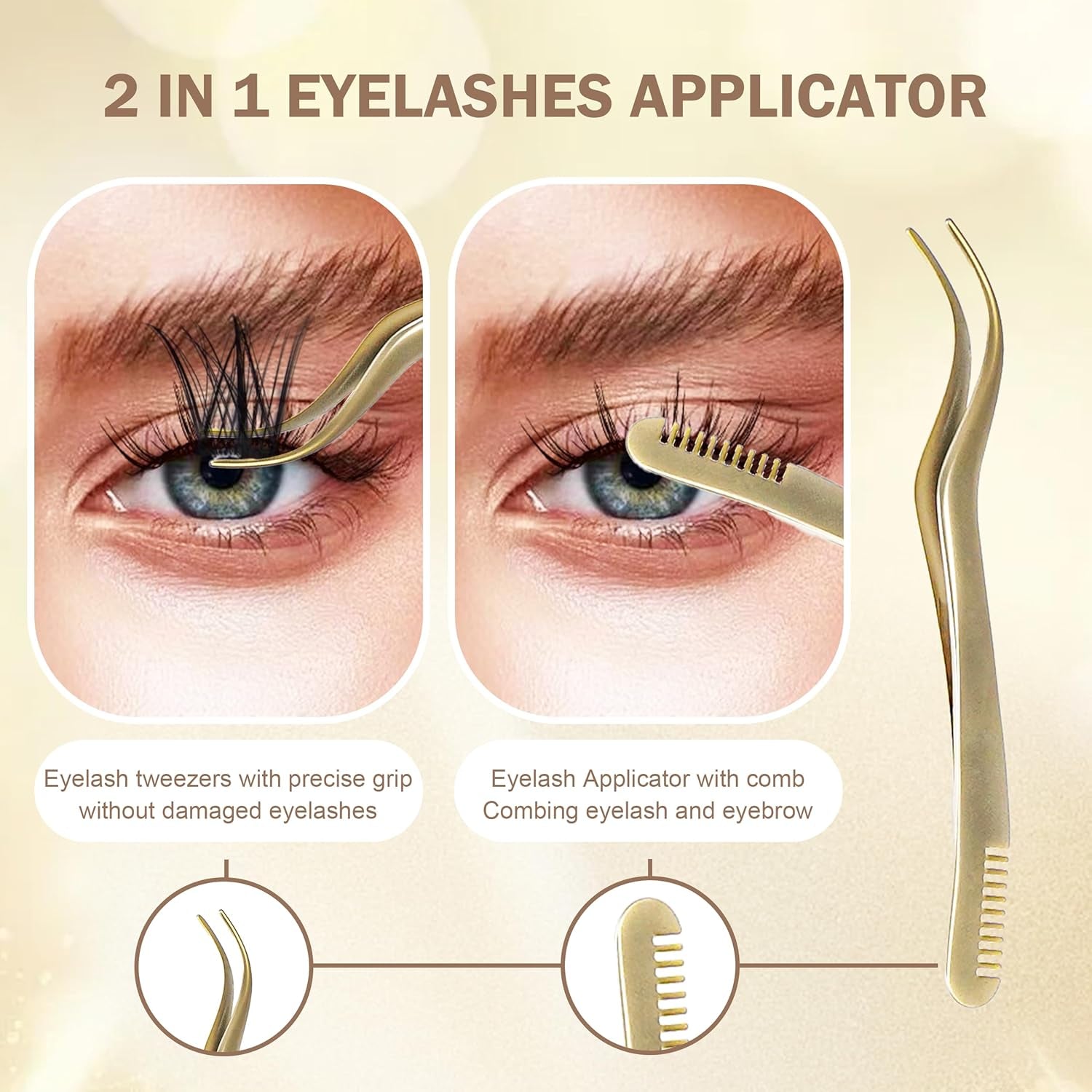 Eyelash Extension Kit, False Lashes Mix 10-16Mm, 2-In-1 Bond Seal Glue, Makeup Remover, Lash Tweezers with Comb, Women DIY Individual Application at Home, 100Pcs C Curl Clusters, B1-Black