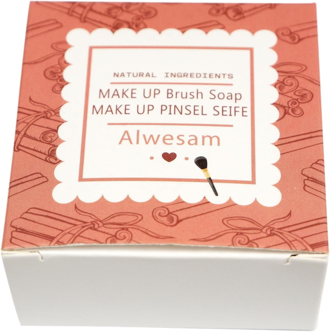 Makeup Brush Sponge Soap Cleaner with Silicone Scrubber Cleaning Mat (Small,2.12 Oz)