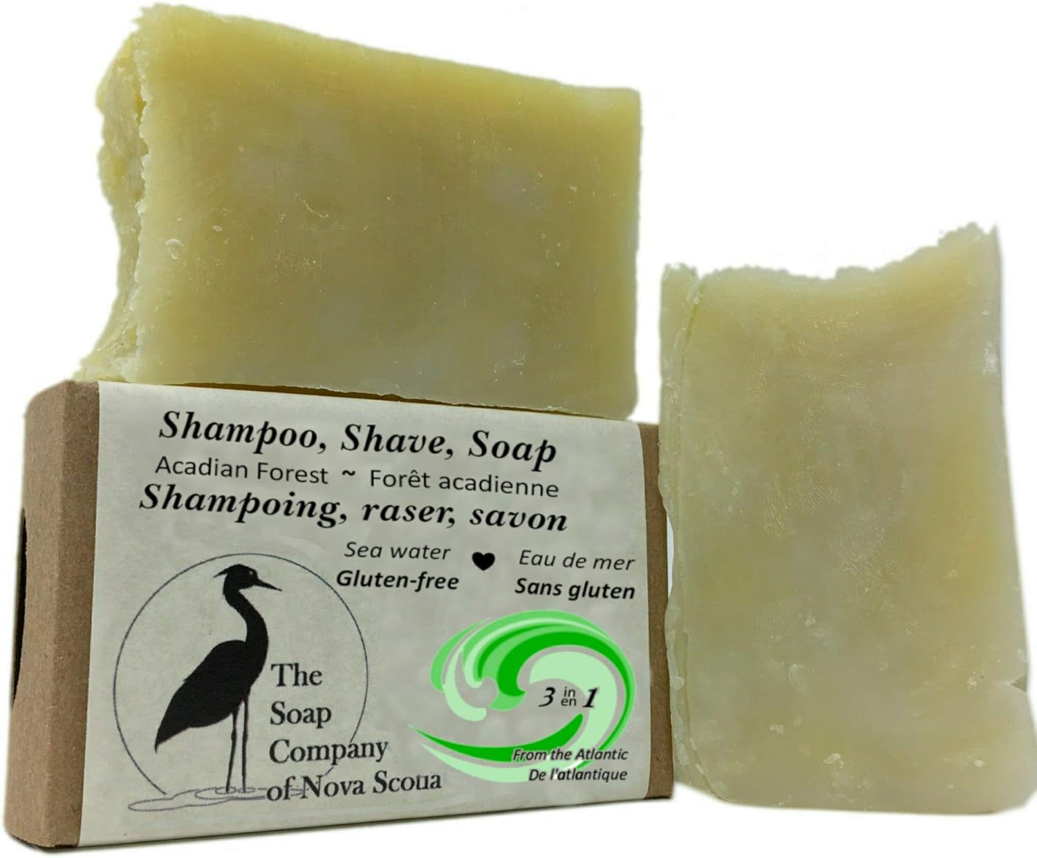 Sea Water Shampoo, Shave, Soap Acadian Forest