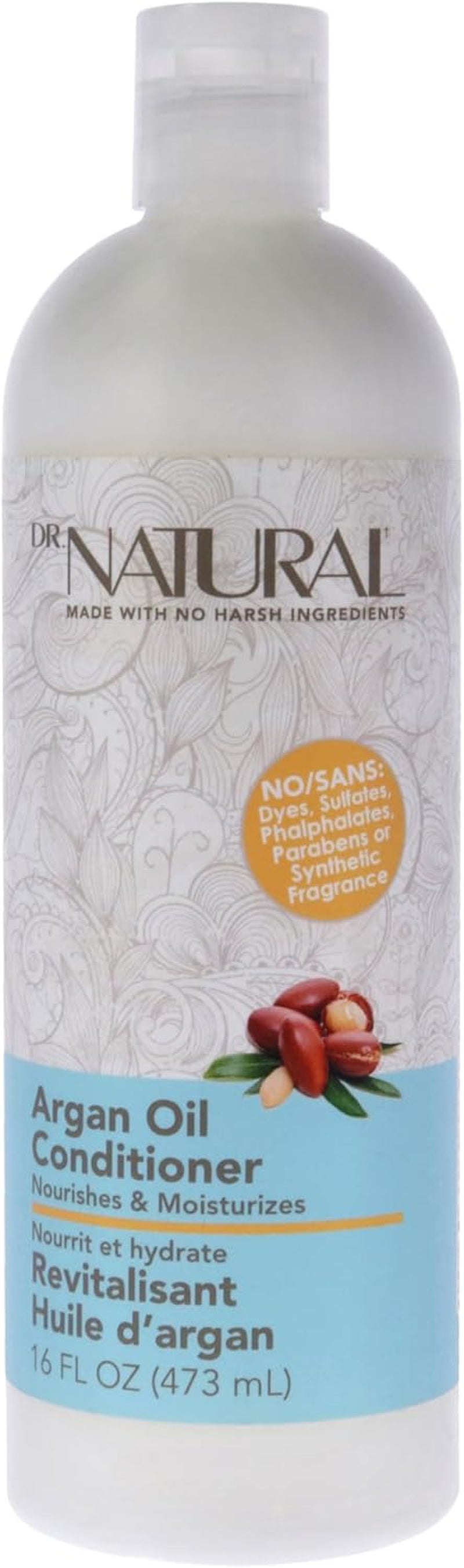 Nourishing Argan Oil Hair Conditioner - Hydrating Conditioner for Women and Men with Shea Butter - Frizz Control and Hair Growth - 473 Ml