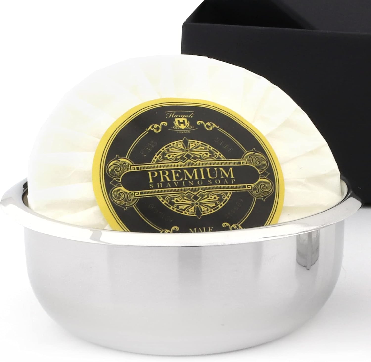 Luxury Shaving Set for Men Featuring Top Grade Silver Tip Brush, Gillette Mach3, Dual Stand, Engraved Bowl & Soap